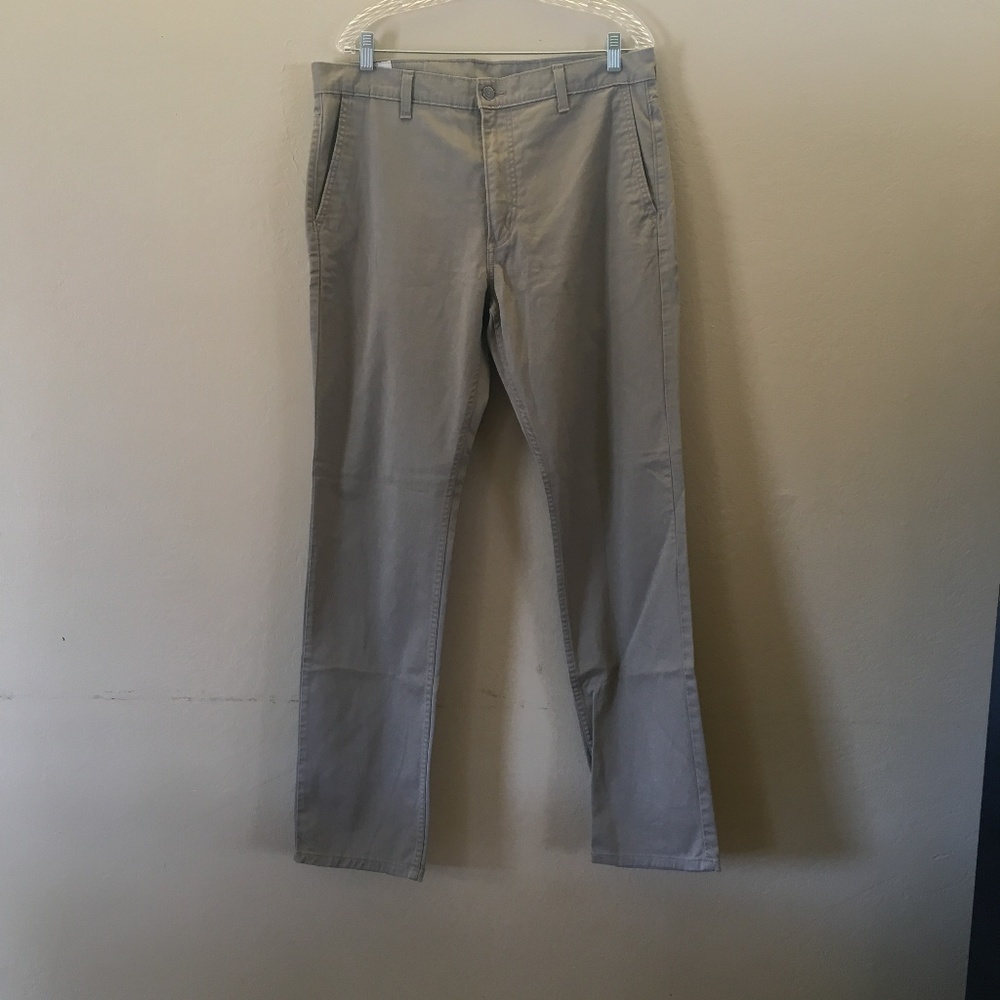 Levis cotton/twill khaki pants - men